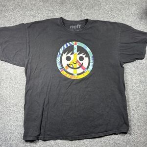 Neff Men Xxl Black Tongue-out Face Peace Sign‎